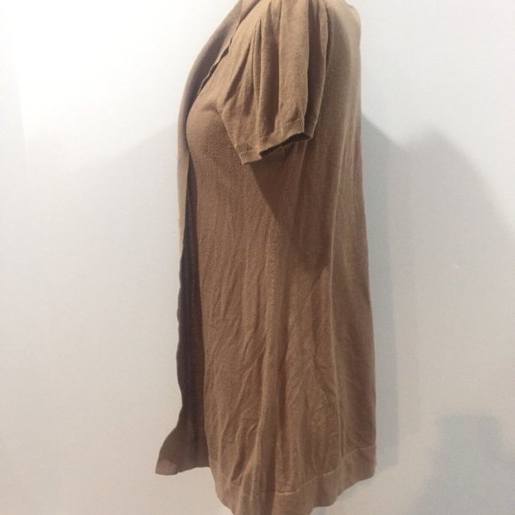 Banana Rep CapSleeve Brown Shortsleeve Cardigan - Picture 3 of 7